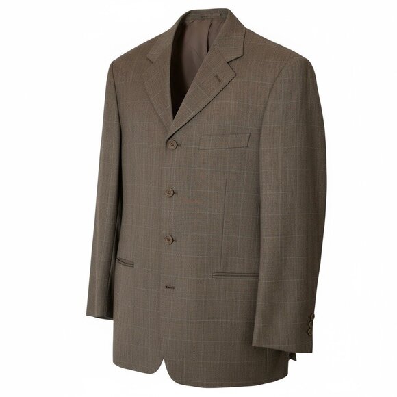 Fazzi Suit Set – 40R Jacket / 34W Pants (Classic Check Pattern) - Picture 1 of 6